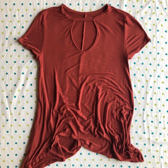 Mudd Tops - Mudd Burnt Orange Top